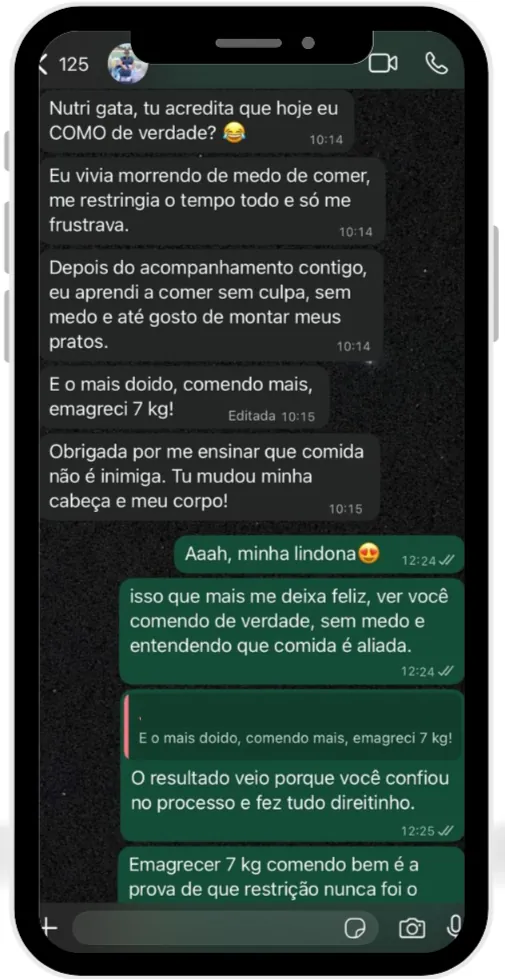 Cliente feliz com resultados