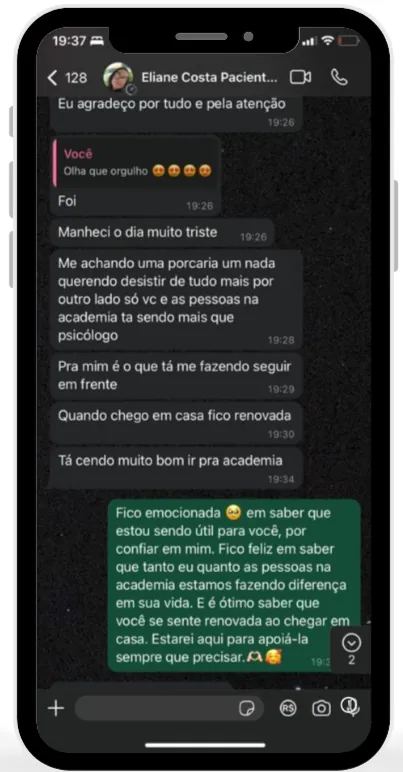 Cliente online satisfeito