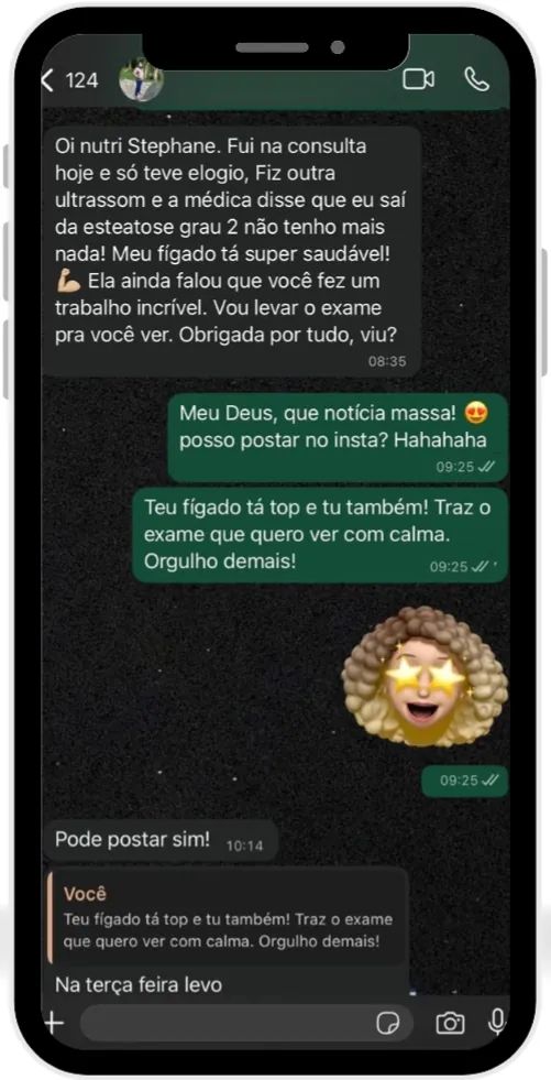 Cliente feliz com resultados